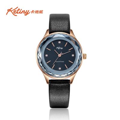 China Reloj de señoras de cristal especial del acero inoxidable de Ketiny con el diamante Indeces en venta