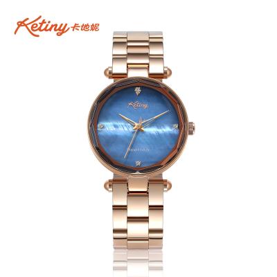 China Ketiny Shell Surface Luxury Quartz Wrist Watch For Lady / Waterproof Bracelet Watch for sale