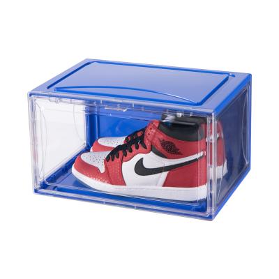 China Gloval Home Storage Drawer Storage Box Viable Clear Plastic Sneaker Shoe Box Transparent Stackable Acrylic for sale