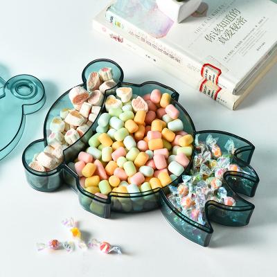 China Art Decor Gloval Home Tea Plastic Cake Dish Fruit Dish Dessert Tray Decor Food Container Nuts Dried Fruit Dish Snake Candy Tray for sale