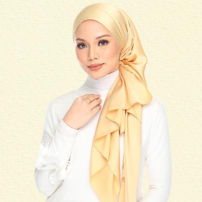 China Fashionable Wholesale Chiffon Hijab Scarves Silky Smooth Soild Color Eyelash Non-Sheer High Shine Shawls for sale