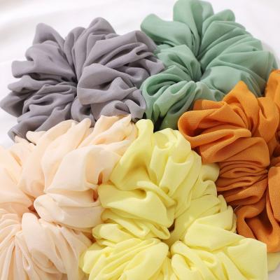 China Oversized Fashion Scrunchies Chiffon Hair Dress for Lady and Grils for sale