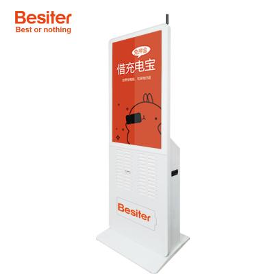 China Besiter rental station power bank 48 slots sharing power bank station with portable station rental manufacturer bank advertising screen power bank for sale