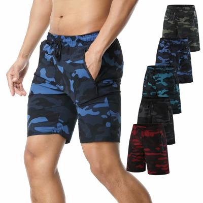 China 2020 New Amazon Custom Logo Camouflage Breathable Hot Selling Beach Shorts Running Loose Quick-drying Men's Sports Shorts Summer for sale