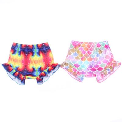 China Hot Selling Breathable Baby Beach Pants Funny Silk Soft Care Kids Milk Print Bloomers Infant Shorts for sale