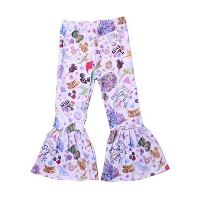 China Wholesale Breathable Kids Clothes Make Newborn Baby Milk Silk Rocket Leg Warmers With Cute Cartoon Design Wide Bell Bottom for sale