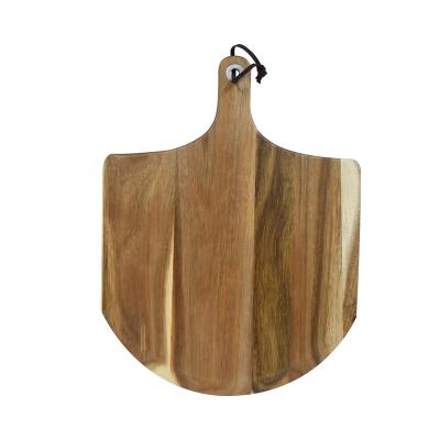 China Wholesale Sustainable Durable Acacia Wood Pizza Skin Pallet Cutting Board With Hanging Hole For Kitchen for sale