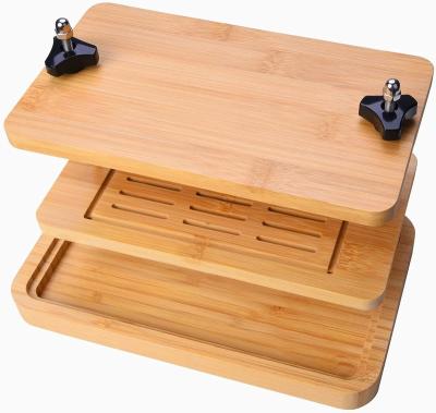 China Sustainable Wholesale Bamboo Tofu Press Making Tofu Presser with Tofu Sieve and Drip Tray for sale