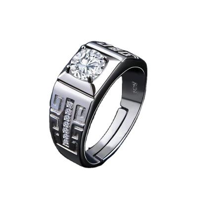 China CLASSIC High End Customizable Jewelry Engagement Ring For Men Adjustable Copper Men Sample Wedding Ring for sale