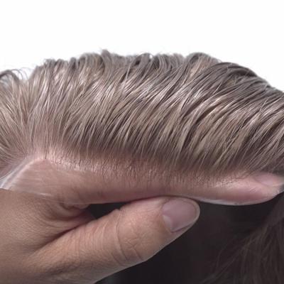 China Indian Hair Toupee HS1-V Newtimeshair Super Thin Skin Toupee V-looped Hair Toupee Systems for sale