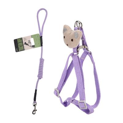 China Sustainable Bundle Pet Harnesses Luxury Straps Adjustable Luxury Collar and Leash Set Pet Harness for sale