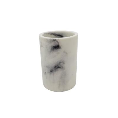 China Viable Factory Direct Modern Marble Effect Polyresin Tumbler for sale