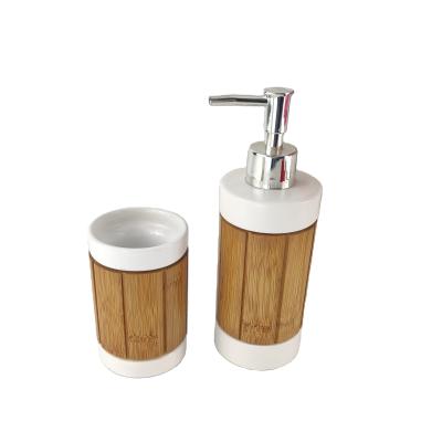 China Viable Hot Selling Ceramic Surface Wood Decoration Tumbler for sale