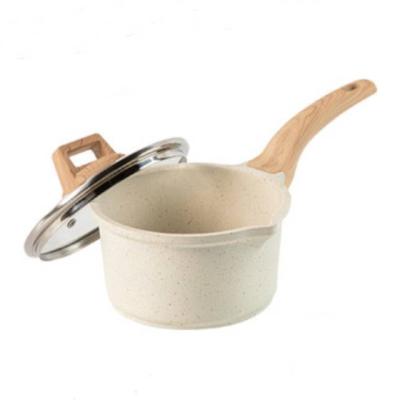 China De Carote Sauce Viable Pan Cooking Non Stick Baby Milk Pots and Pans with Spouts for sale