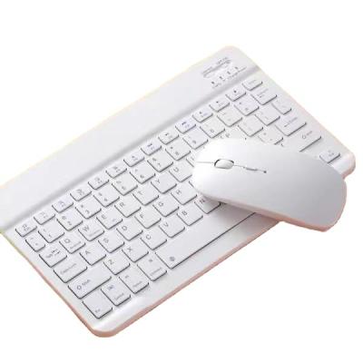 China Ultra Thin Bluetooth Mini Wireless Keyboard Mini Slim Wireless Keyboard Portable Mobile Phone Tablet Rechargeable Quiet Slim Keyboard and Mouse Set for sale