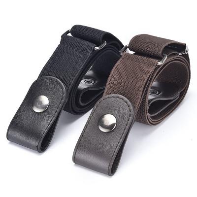 China New Invisible Outer Belt No Elastic Buckle Stretch /No Buckle Retention Belt/Men's Belt For Women Men for sale