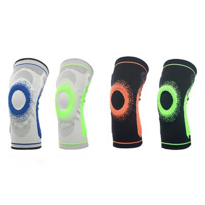 China Amazon Hot Selling Breathable Nylon Spandex Compression Elastic Knitted Knee Brace for sale