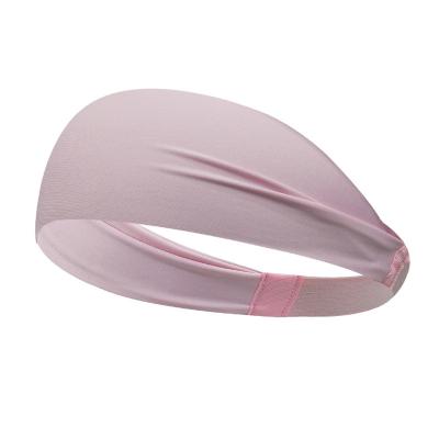 China Wholesale Sports Headband Skin Friendly Slippery Cloth Headband Colorful Yoga Headband For Women Men for sale