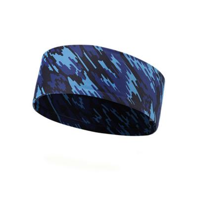 China Fashion Double Silicone Sport Non-slip Breathable Sweat-absorbent Headband for sale