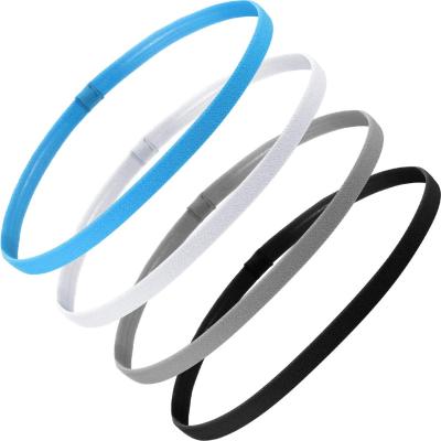 China Non-slip Working High Elasticity Yoga Hair Bands Sports Headband Elastic Rubber Headband for sale