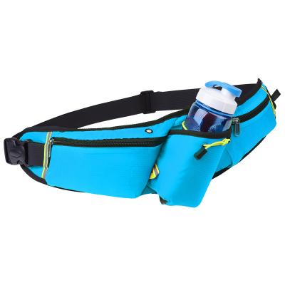 China Water Proof Outdoor Neoprene Waist Bag Sports Fanny Pack With Water Bottle Waterproof Hiking Running Rack for sale