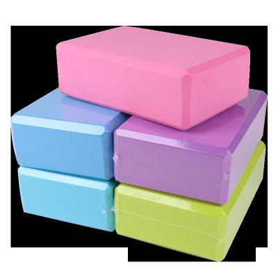 China OEM Hot Wholesale High Quality Custom Logo Yoga Pilate Eco-Friendly Cheap Colorful Yoga Brick Set Eva Yoga Foam Block Brick for sale