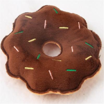 China Stocked Wholesale Custom Shanghai Manufacturer Fruit Donut Stuffed Small Dog Pet Toys for sale