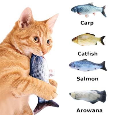 China 2021 Hot Sale Pet Cat Toys Safety And Health Disc Fish Viable Interesting Pet Toy Swinging Mint Toy Fish For Cats for sale