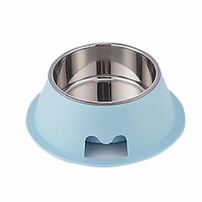 China Shanghai Sustainable Manufacturing Wholesale Custom Logo Stainless Steel Double Wall Dog Food Bowl for sale