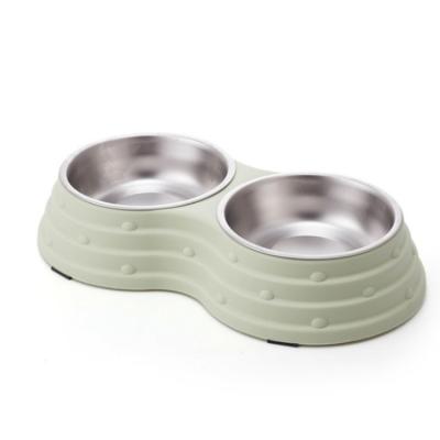 China Sustainable Manufacturing EDM Wholesale Custom Food Water Double Stainless Steel Pet Bowl for sale