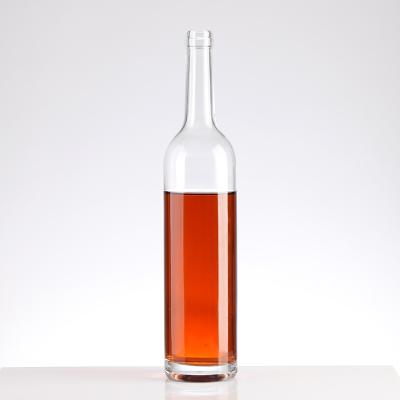 China Wholesale Wine Whiskey Vodka Brandy 750ml Round Wine Bottle Glass for sale