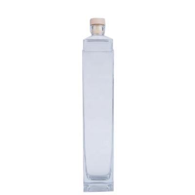 China Liquor whiskey, brandy, vodka, thin rectangular glass bottle 750ml wine for sale