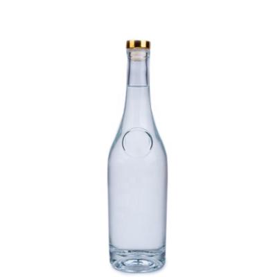 China Brandy 200ml 350ml 500ml 700ml with cork stopper glass brandy bottle for sale