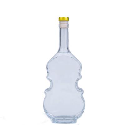 China Liquor Violin Glass Bottle for Liqueur, Brandy and Vodka Luxury Wine Bottle for sale