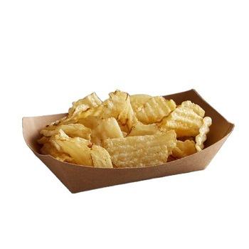 중국 22oz Disposable 650ml Wholesale Price Disposable Kraft Paper Boat Tray 판매용