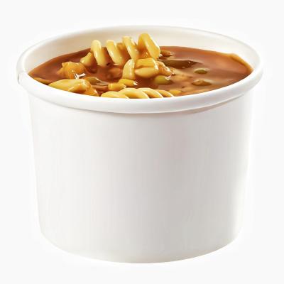 China Disposable 32oz Food Grade Disposable PE Coated Waterproof White PP Lid Soup Tub zu verkaufen