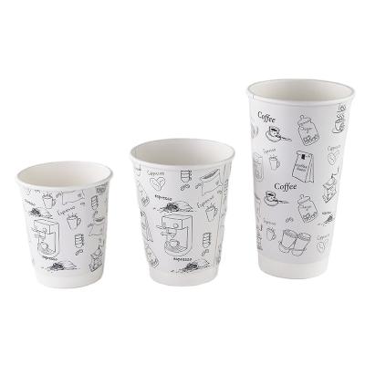 중국 8 Ounce Disposable 250ml Custom Made High End Takeaway Coffee White Hot Coffee Cups 판매용