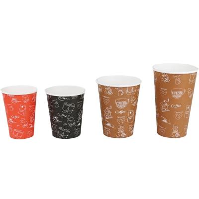 China Disposable 8/10/12/16/20/24 Ounce Take Away Printing Paper Hot Cup for sale