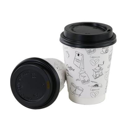 China 8 Ounce Disposable Cup Paper Cup Lid Single Wall Cover With Lid PS Paper Cup Lid à venda