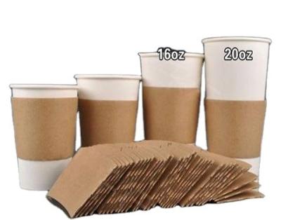 China 80mm Disposable Coffee Cup Sleeves for sale