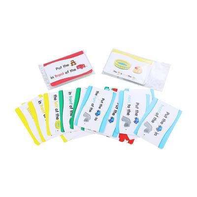 China Custom High Quality Paper Kids Paper Education Playing Flash Card Printing for sale