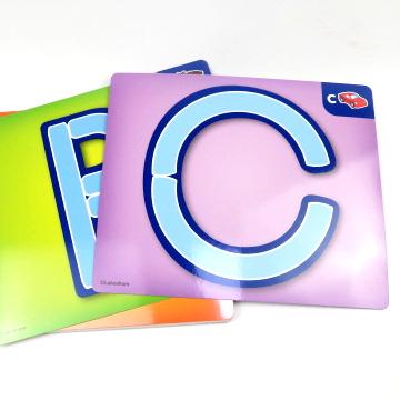 China Metal Letters and Numbers Word Cards Toys Spelling Counting Game Alphabet Flash Cards for Kids for sale