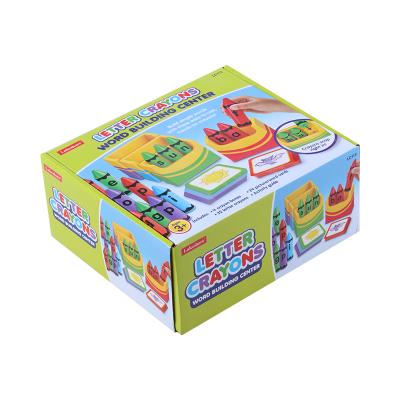 China Materials Box Children Picture/Recycled Colorful Printed Corrugated Stickers Word Cards Pencil Gift Set Packaging Box for sale