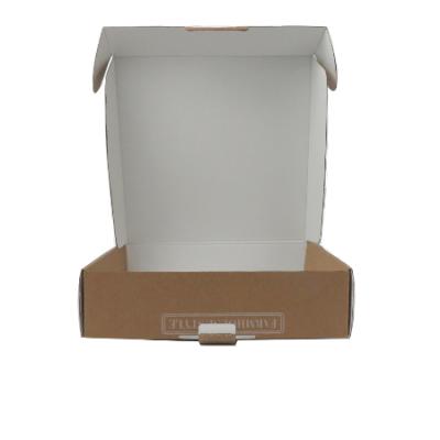 China Recycled Materials Logo Colored Corrugated Carton Shipping Custom Box For Apparel Dress Clothes Ad Packaging Durable Paper Boxes for sale