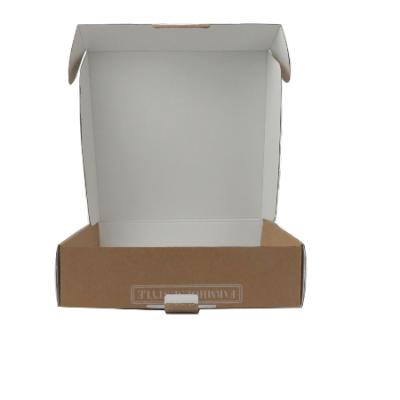 China Recycled Materials Logo Printed Custom Brown Craft Boxes Packaging Cajas Kraft Paper Box Kraft Paper Corrugated Shipping Box for sale