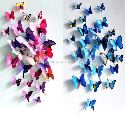 China Wall Decal Animal Butterfly 3D Fridge Magnets Stickers Decor for Kids Room Decoration Home and Bedroom Art for sale