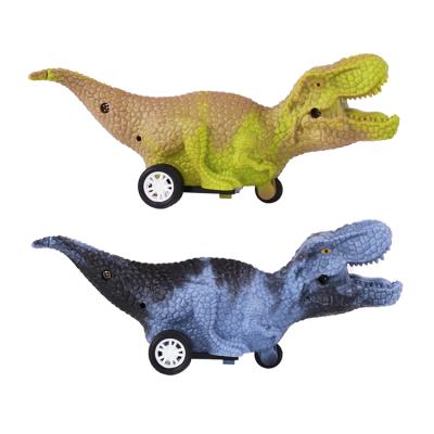 China 2021 New Children's Mini Animal Model Dinosaur Car Toy Baby Toys Small Vehicle Friction Inertia Sliding Truck for sale