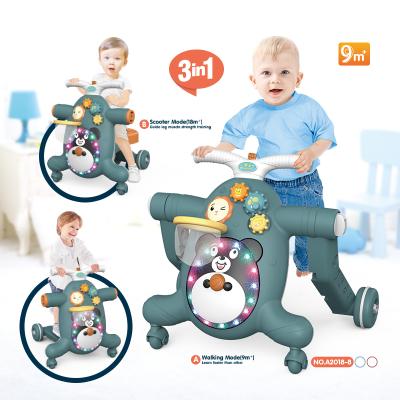 China New Fashion Trend Universal Walking Scooter/Roller/Ride Ride On Car 3 in 1 Baby Push Walker for Toddler Christmas Gift for sale