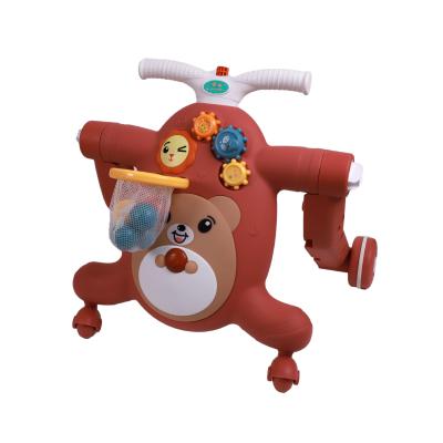 China 2021 Fashion Light Music Walking Hot Selling Eco-friendly Plastic Scooter/Roller/Baby Caster Learning Walker Toy For Little Baby for sale