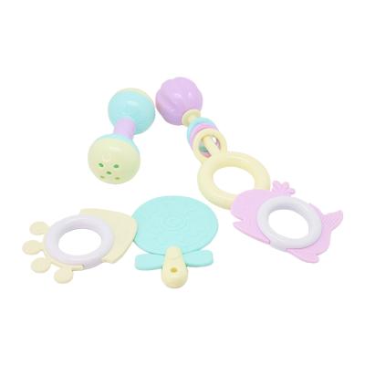 China Soft Rubber at Both Ends of New Baby Rattle Design ABS Soft Plasticcan Be Chewed Safely by Newborn Baby Teethers for sale